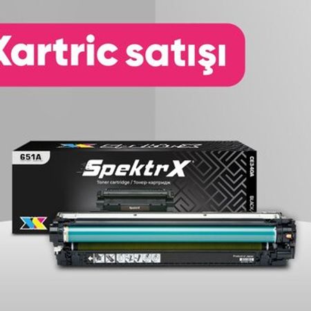 Kartric SpektrX 651A (CE340A) QARA – Ofis avadanlığı və istehlak – ucuztap.az