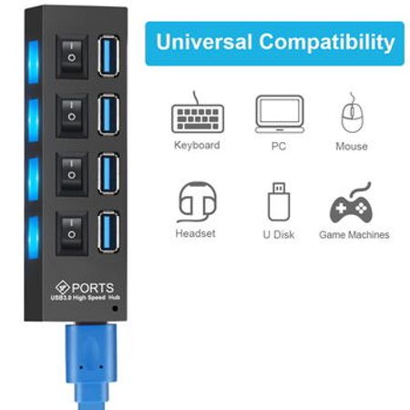 4 Portlu USB Adapter Kabel