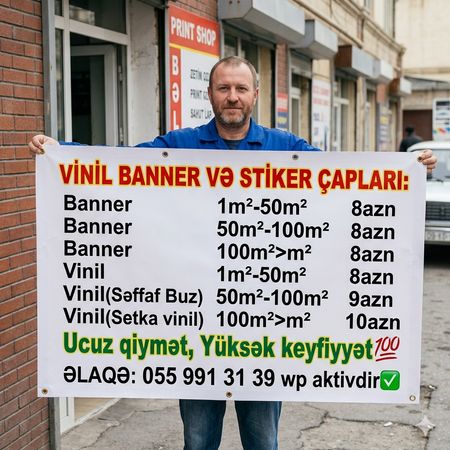 Hər növ reklam çapı və xidmətləri