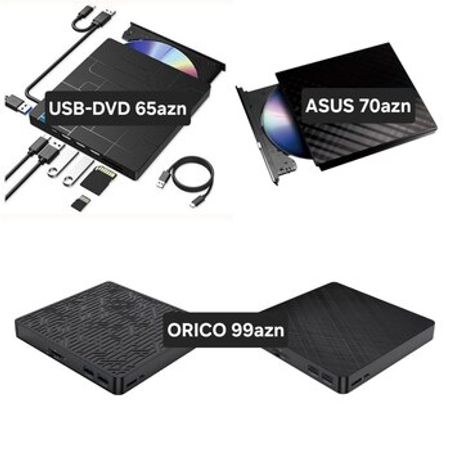 Xarici DVD rw USB – Masaüstü kompüterlər – ucuztap.az