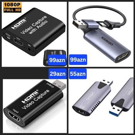 USB HDMI capture kartlar – Kompüter aksesuarları – ucuztap.az