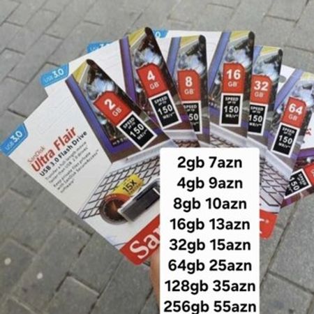 USB yaddaş kartı Sandisk – Kompüter aksesuarları – ucuztap.az