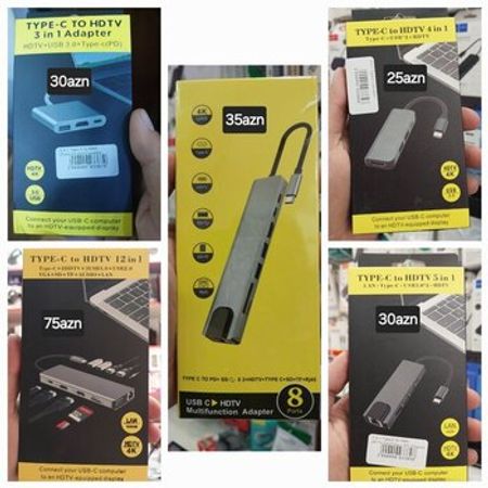 Type-C universal adapter hub – Kompüter aksesuarları – ucuztap.az