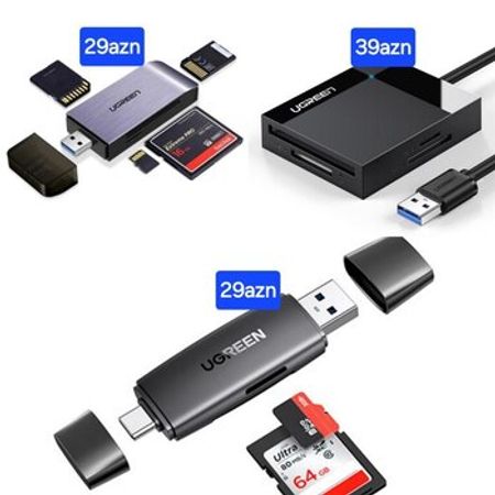 Universal kart oxuyucu Ugreen – Kompüter aksesuarları – ucuztap.az