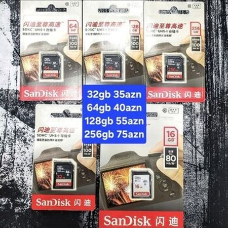 Sd yaddaş kartı Sandisk – Kompüter aksesuarları – ucuztap.az