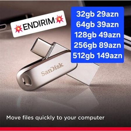 Type-C yaddaş kartı Sandisk – Kompüter aksesuarları – ucuztap.az
