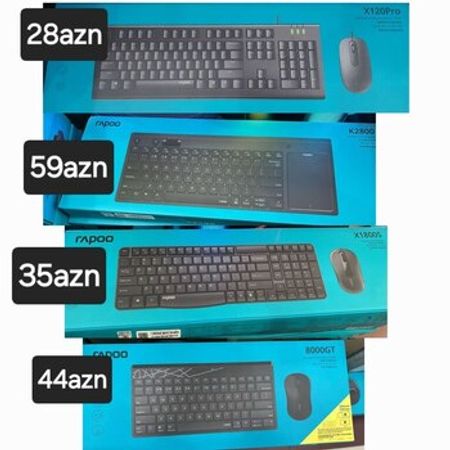 Klaviatura və kompüter siçanı Rapoo – Kompüter aksesuarları – ucuztap.az