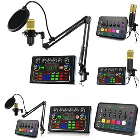 "Tik-Tok" canlı yayım səs kartı + mikrofon