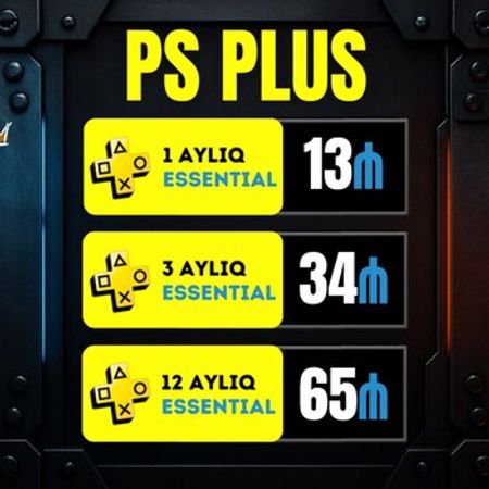PS4/PS5 üçün "PS Plus Essential" abunə paketi