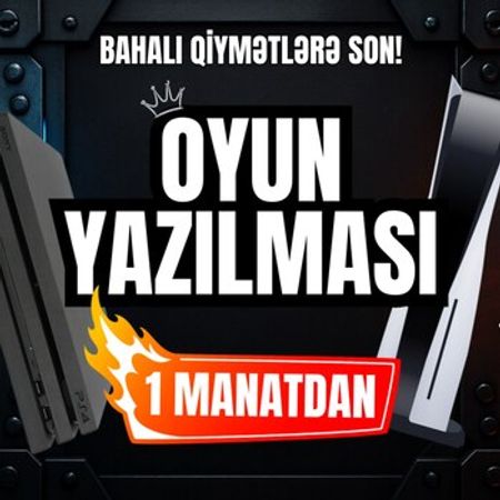 1 Manat-dan PlayStation oyunlarının yazılması