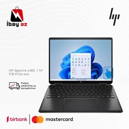 Noutbuk "HP Spectre x360 /14" 1TB PCIe 4X4"