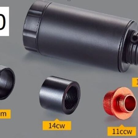 Gel blaster silahlar üçün işıqlı səsboğucu 130T94