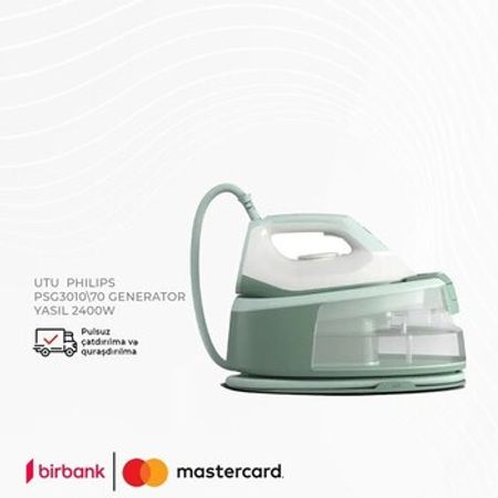 Ütü Philips PSG3010/70 Generator (Yaşıl, 2400W) – Ütülər – ucuztap.az