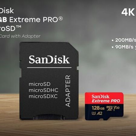 SanDisk 128GB Extreme PRO SDXC UHS-I Card SDSDXXY-128G-GN4IN