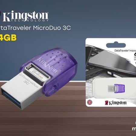 Flaş kart "Kingston DataTraveler MicroDuo 3C 64 GB DTDUO3CG3/64GB"