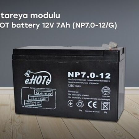 Batareya modulu "ENOT battery 12V 7Ah (NP7.0-12/G)"