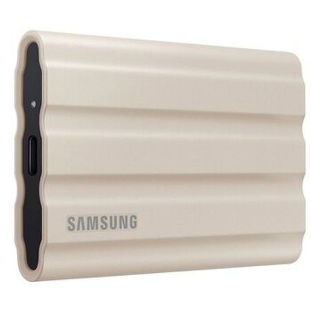 SSD "SAMSUNG 1TB T7 Shield Portable USB 3.2 (Beige)"