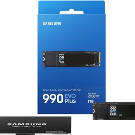 Samsung 990 EVO Plus SSD 1TB, PCIe Gen 4x4, Gen 5x2 M.2 2280, Speeds Up-to 7,150 MB/s