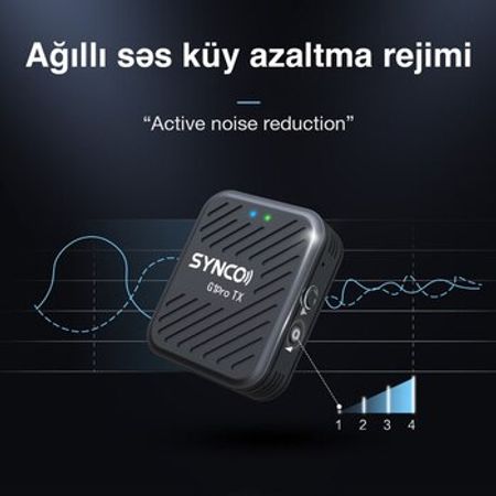 “Synco G1 A2 Pro” simsiz yaxa mikrofonu