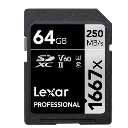 "Lexar Professional 64 GB 1667x" SD yaddaş kartı