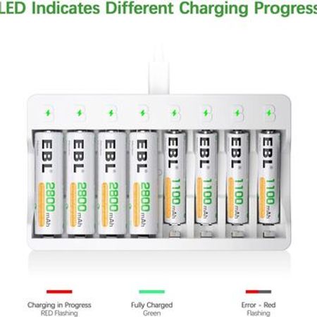"EBL” şarj olunan batareya və adapter dəsti