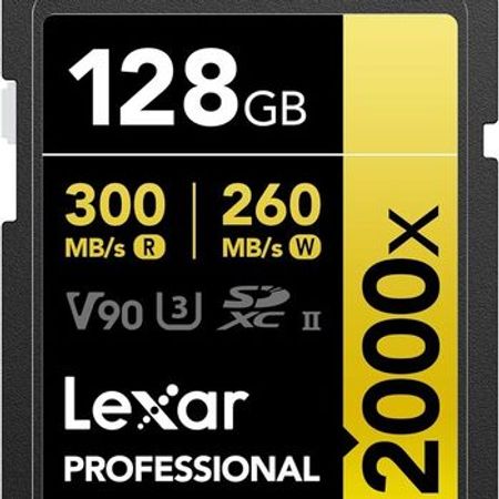 "Lexar Professional 128 GB 2000x" SD yaddaş kartı