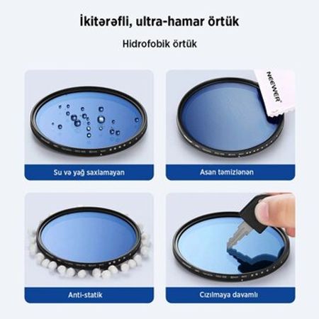 “Neewer” dəyişkən ND filter (ND2-ND400)