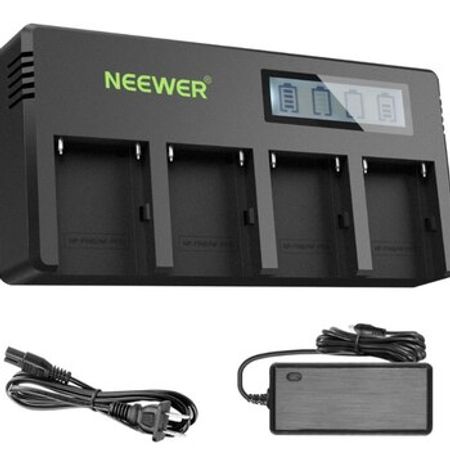 “Neewer” NP-F batareyaları üçün 4 kanallı şarj cihazı