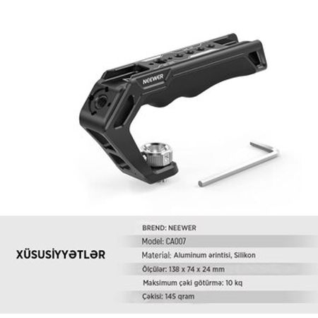 “Neewer CA007” kamera qəfəsi üçün üst tutacaq
