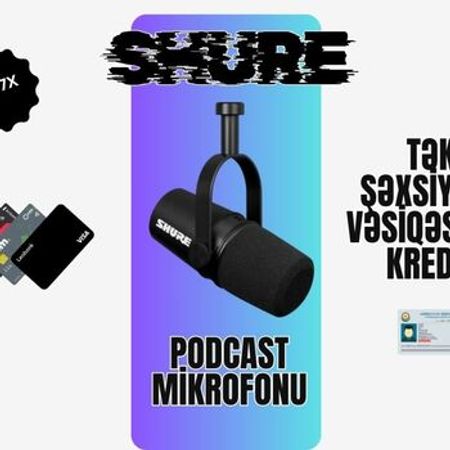 Podcast mikrofonu "Shure MV7X"