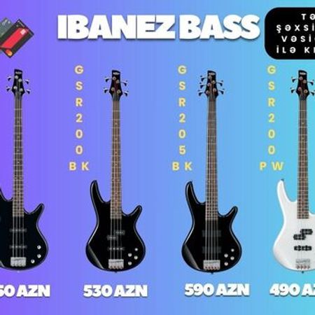 Bass gitaralar İbanez – Musiqi alətləri – ucuztap.az