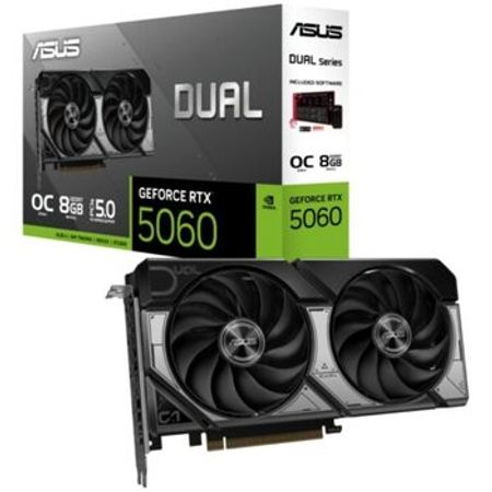 ASUS VGA DUAL-RTX5060-O8G//RTX5060, HDMI, DP*3,8G, D7 (90YV0N12-M0NA00)