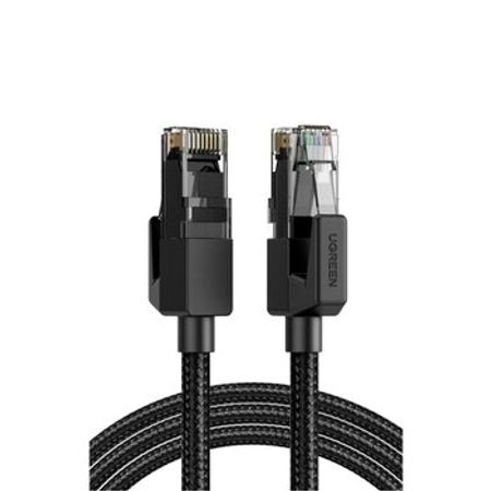 Cat 6 U/UTP Rounded Lan Cable Black 3m (20161)