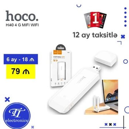 HOCO HI40 4G MiFi Wi-Fi Router – Şəbəkə avadanlıqları – ucuztap.az