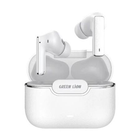 Green Lion River Plus True Wireless Earbuds white