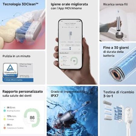 Elektrik diş fırçası "Mova 3D Clean ATB15A/SL"