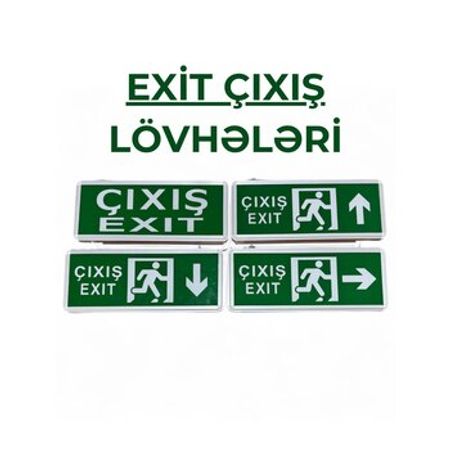 Çıxış (exit) lövhəsi – Təhlükəsizlik avadanlığı – ucuztap.az