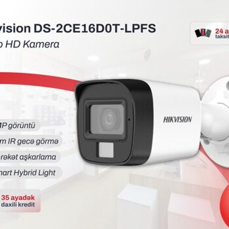 Təhlükəsizlik kamerası Hikvision DS-2CE16D0T-LPFS – Təhlükəsizlik avadanlığı – ucuztap.az