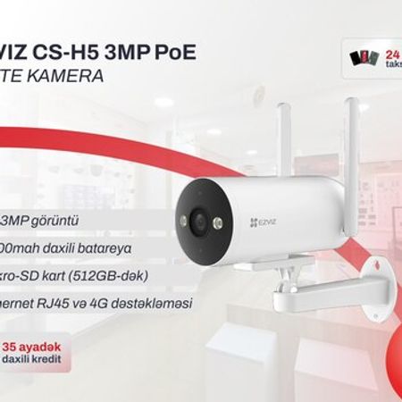 Ağıllı IP Kamera (2 il zəmanət) EZVIZ ECS‑H5 3MP PoE