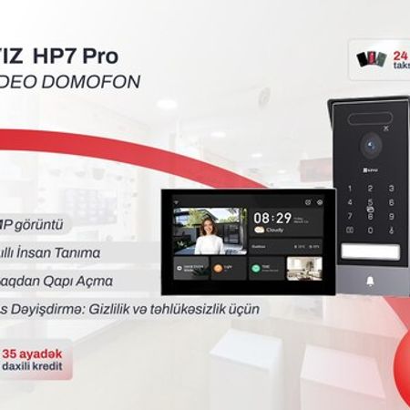 Ağıllı Wi‑Fi video domofon (2 il zəmanət) EZVIZ HP7 Pro