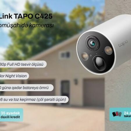 Ağıllı Wi‑Fi kamera TP‑Link Tapo C425