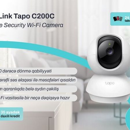 Ağıllı Wi‑Fi kamera TP‑Link Tapo C200C