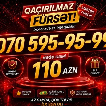 Nar nömrə – (070) 595-95-99 – Nömrələr və SİM-kartlar – ucuztap.az