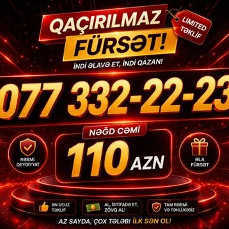 Nar nömrə – (077) 332-22-23 – Nömrələr və SİM-kartlar – ucuztap.az