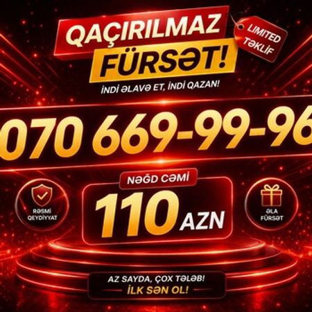 Nar nömrə – (070) 669-99-96 – Nömrələr və SİM-kartlar – ucuztap.az