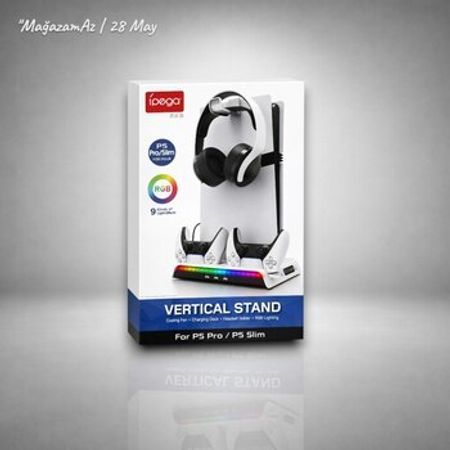 PS5 Vertical Stand (Soyuducu + Şarj + Headset Stand) PG-P5S006 – Oyunlar, pultlar və proqramlar – ucuztap.az