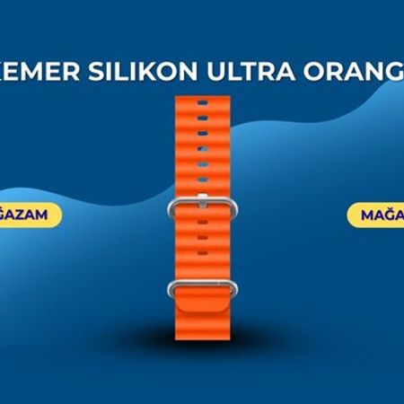 Kəmər silikon Ultra orange – Saatlar – ucuztap.az