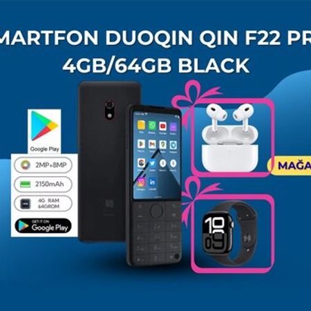 Smartfon Duoqin Qin F22 Pro 4GB/64GB Black – Telefonlar – ucuztap.az
