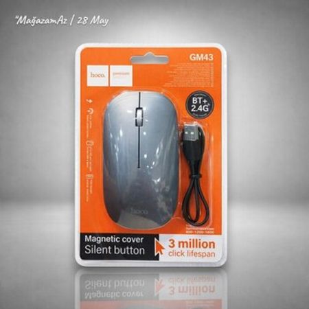 Hoco GM43 simsiz siçanı (BT + 2.4G Dual Mode)