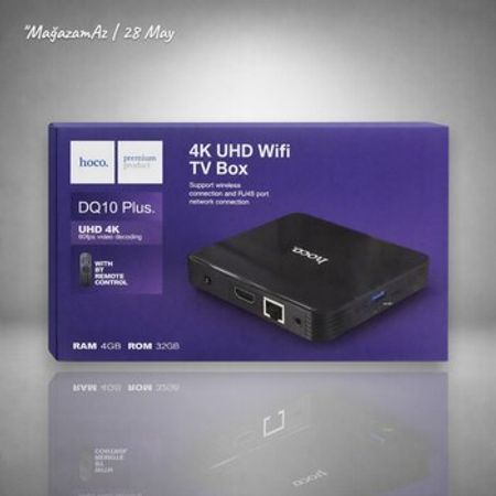 Hoco DQ10 Plus 4K Smart TV Box (4GB RAM / 32GB ROM)